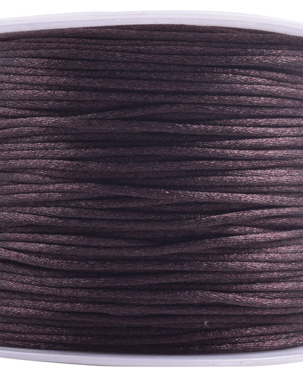 KONMAY 5 Rolls 1.5mm Nylon Rattail Satin Silk Beading Cord Macrame Thread for Jewelry Making, Chinese Knotting, Beading,