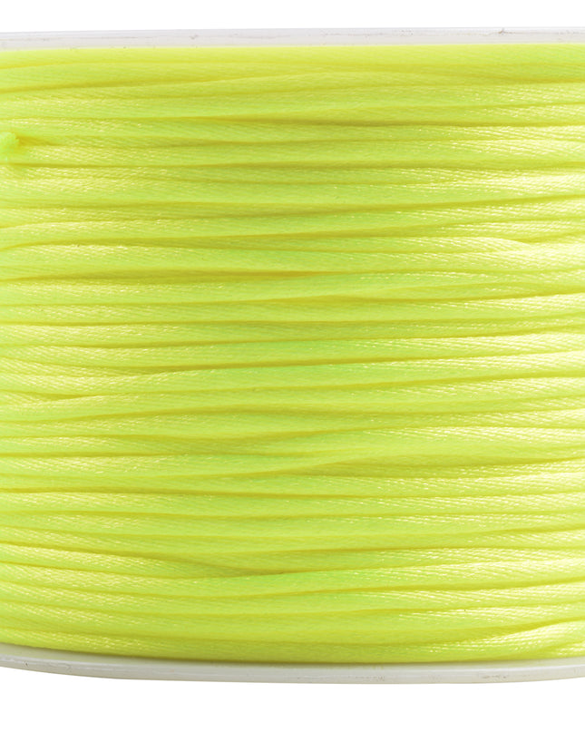 KONMAY 5 Rolls 1.5mm Nylon Rattail Satin Silk Beading Cord Macrame Thread for Jewelry Making, Chinese Knotting, Beading,