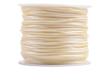 KONMAY 5 Rolls 1.5mm Nylon Rattail Satin Silk Beading Cord Macrame Thread for Jewelry Making, Chinese Knotting, Beading,