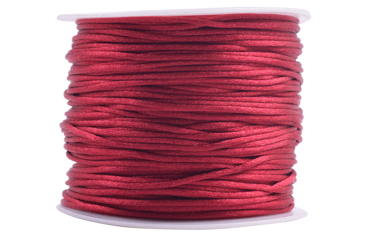  KONMAY 1.0mm Red Nylon String with Case for Bracelets