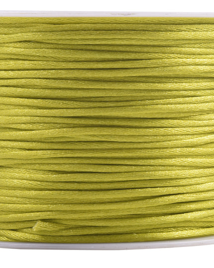 KONMAY 5 Rolls 1.5mm Nylon Rattail Satin Silk Beading Cord Macrame Thread for Jewelry Making, Chinese Knotting, Beading,