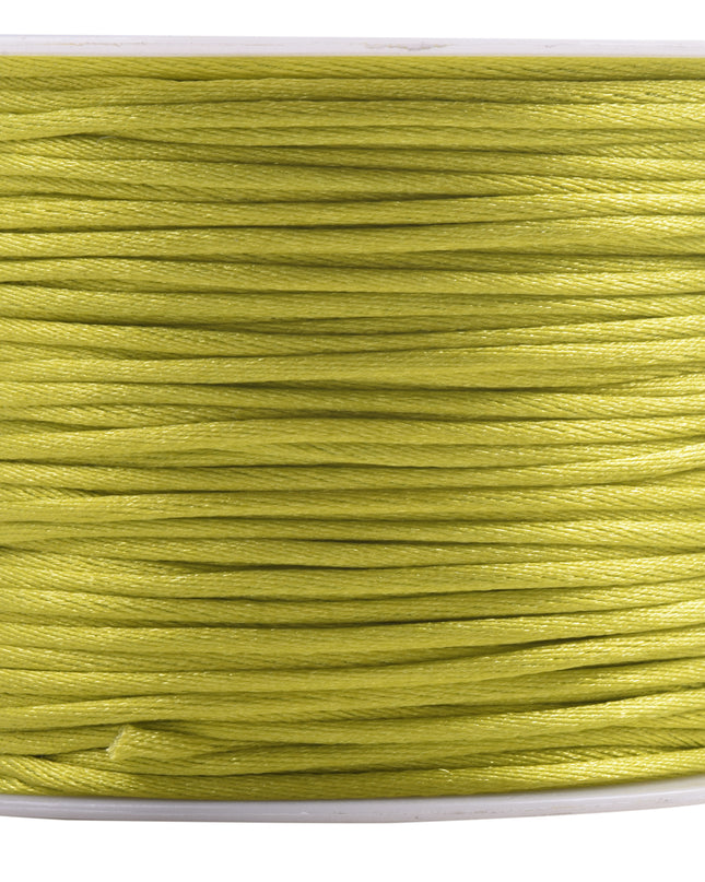 KONMAY 5 Rolls 1.5mm Nylon Rattail Satin Silk Beading Cord Macrame Thread for Jewelry Making, Chinese Knotting, Beading,