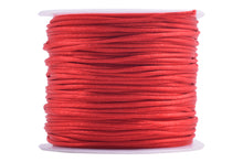KONMAY 5 Rolls 1.5mm Nylon Rattail Satin Silk Beading Cord Macrame Thread for Jewelry Making, Chinese Knotting, Beading,