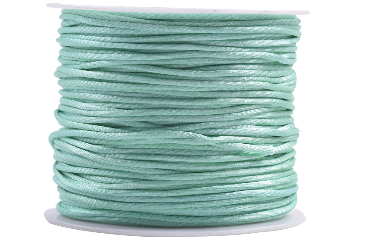 Turquoise 3 mm Rattail Satin Cord 100 Yards