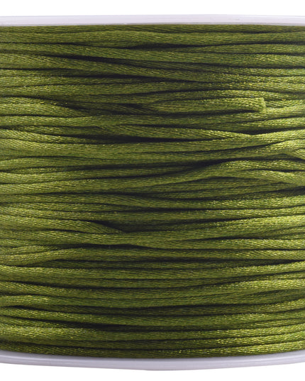 KONMAY 5 Rolls 1.5mm Nylon Rattail Satin Silk Beading Cord Macrame Thread for Jewelry Making, Chinese Knotting, Beading,