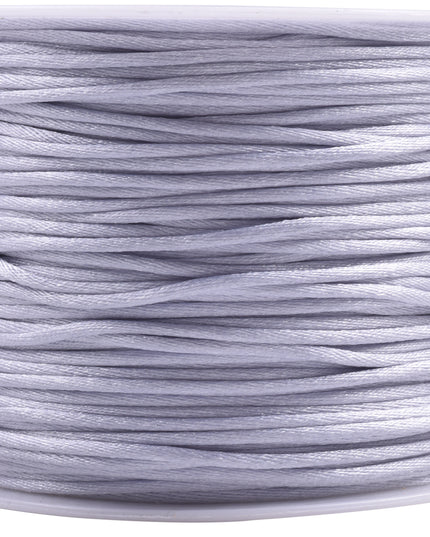 KONMAY 5 Rolls 1.5mm Nylon Rattail Satin Silk Beading Cord Macrame Thread for Jewelry Making, Chinese Knotting, Beading,