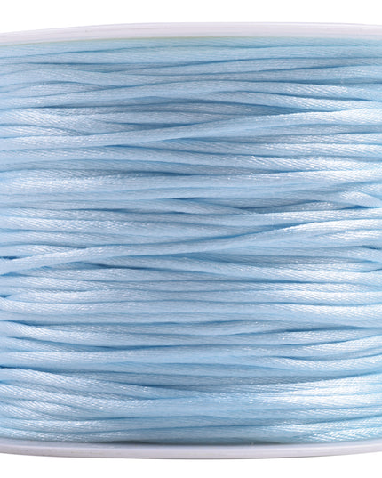 KONMAY 5 Rolls 1.5mm Nylon Rattail Satin Silk Beading Cord Macrame Thread for Jewelry Making, Chinese Knotting, Beading,