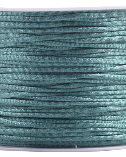 KONMAY 5 Rolls 1.5mm Nylon Rattail Satin Silk Beading Cord Macrame Thread for Jewelry Making, Chinese Knotting, Beading,