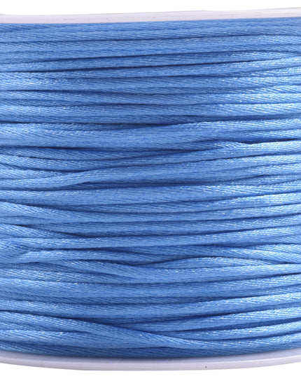 KONMAY 5 Rolls 1.5mm Nylon Rattail Satin Silk Beading Cord Macrame Thread for Jewelry Making, Chinese Knotting, Beading,