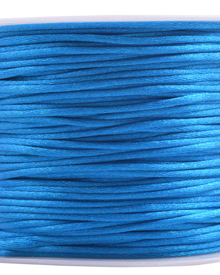 KONMAY 5 Rolls 1.5mm Nylon Rattail Satin Silk Beading Cord Macrame Thread for Jewelry Making, Chinese Knotting, Beading,