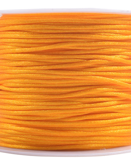 KONMAY 5 Rolls 1.5mm Nylon Rattail Satin Silk Beading Cord Macrame Thread for Jewelry Making, Chinese Knotting, Beading,