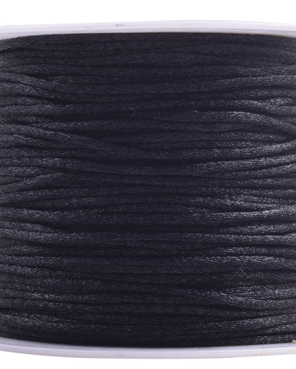 KONMAY 5 Rolls 1.5mm Nylon Rattail Satin Silk Beading Cord Macrame Thread for Jewelry Making, Chinese Knotting, Beading,