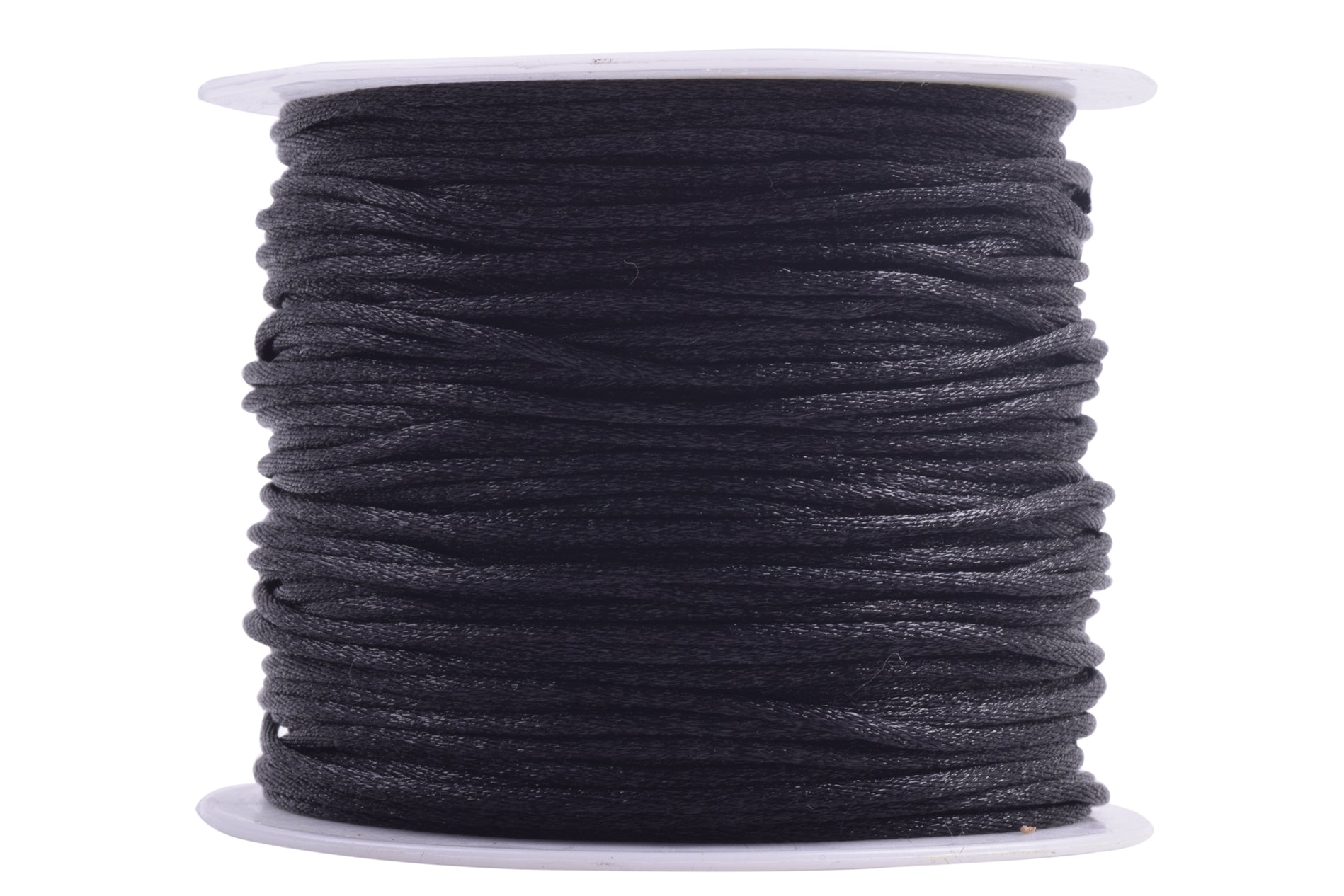 KONMAY 1.5mm 2.5mm Nylon Rattail Satin Silk Beading Cord Macrame Threa