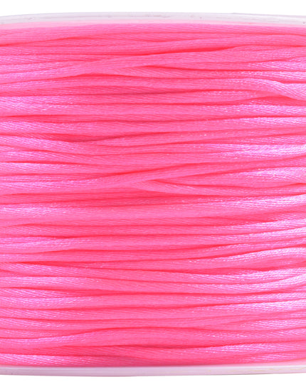 KONMAY 5 Rolls 1.5mm Nylon Rattail Satin Silk Beading Cord Macrame Thread for Jewelry Making, Chinese Knotting, Beading,