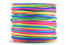 KONMAY 5 Rolls 1.5mm Nylon Rattail Satin Silk Beading Cord Macrame Thread for Jewelry Making, Chinese Knotting, Beading,