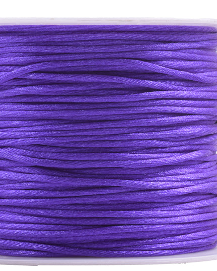KONMAY 5 Rolls 1.5mm Nylon Rattail Satin Silk Beading Cord Macrame Thread for Jewelry Making, Chinese Knotting, Beading,
