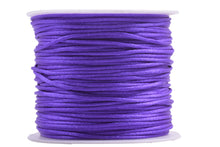 KONMAY 5 Rolls 1.5mm Nylon Rattail Satin Silk Beading Cord Macrame Thread for Jewelry Making, Chinese Knotting, Beading,