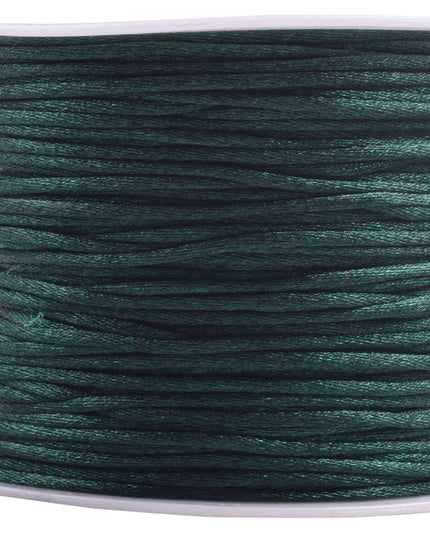 KONMAY 5 Rolls 1.5mm Nylon Rattail Satin Silk Beading Cord Macrame Thread for Jewelry Making, Chinese Knotting, Beading,