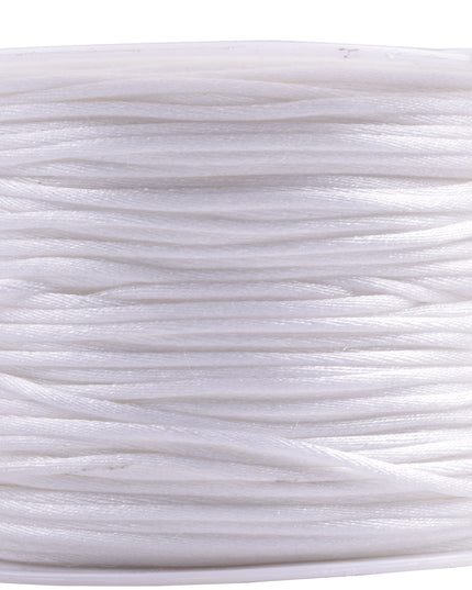 KONMAY 5 Rolls 1.5mm Nylon Rattail Satin Silk Beading Cord Macrame Thread for Jewelry Making, Chinese Knotting, Beading,