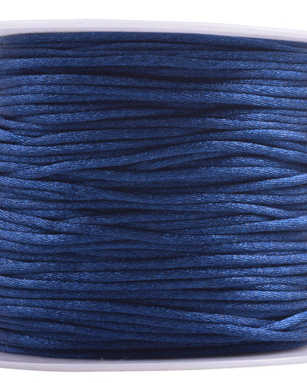 KONMAY 5 Rolls 1.5mm Nylon Rattail Satin Silk Beading Cord Macrame Thread for Jewelry Making, Chinese Knotting, Beading,
