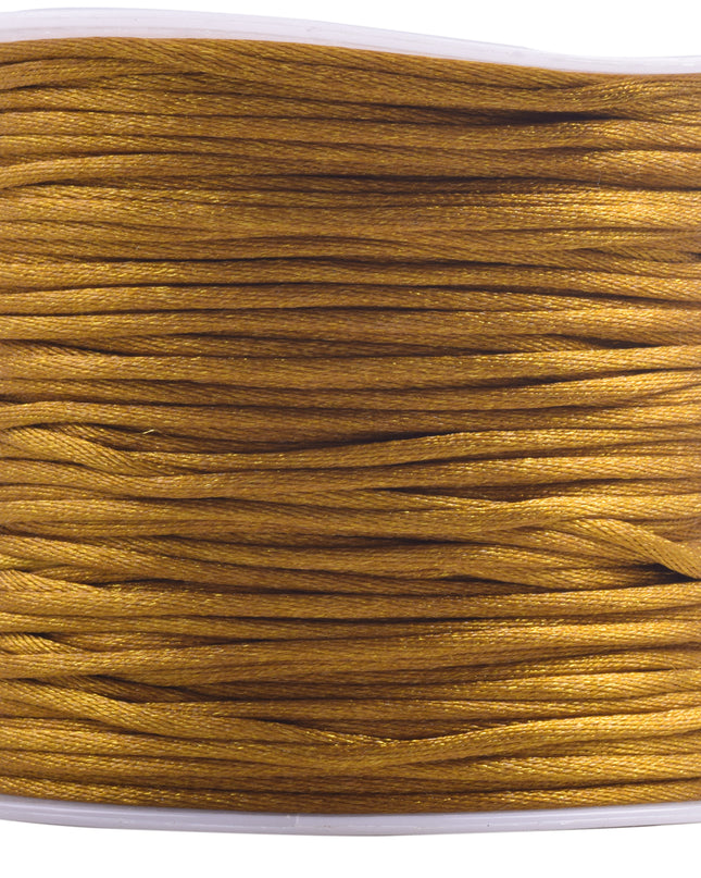 KONMAY 5 Rolls 1.5mm Nylon Rattail Satin Silk Beading Cord Macrame Thread for Jewelry Making, Chinese Knotting, Beading,
