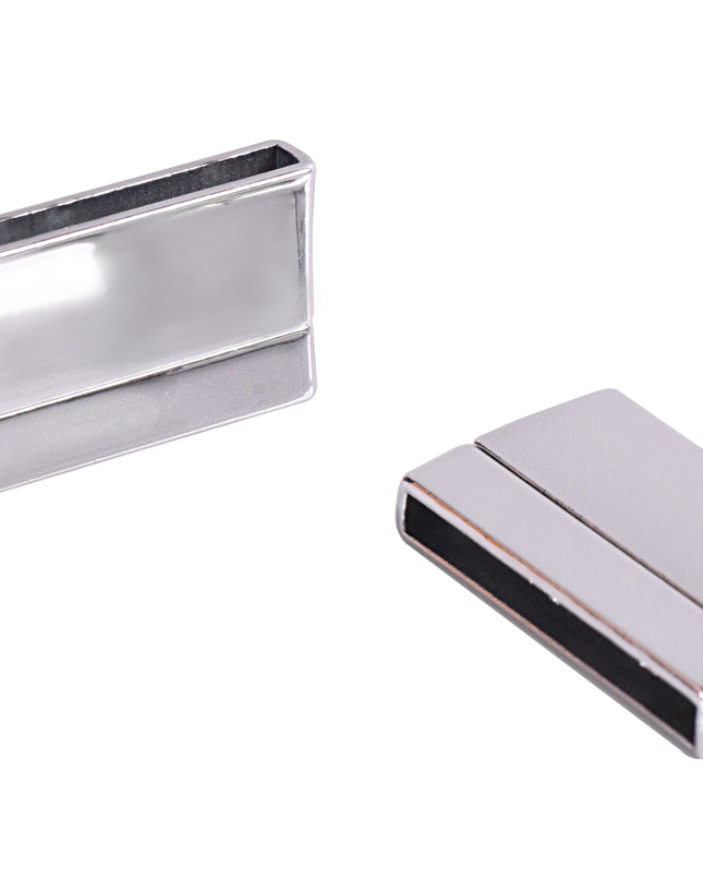 KONMAY 20 Sets 30.0x3.0mm Flat Magnetic Clasps for Jewelry, Bracelet Making