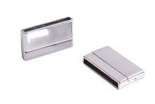 KONMAY 20 Sets 30.0x3.0mm Flat Magnetic Clasps for Jewelry, Bracelet Making