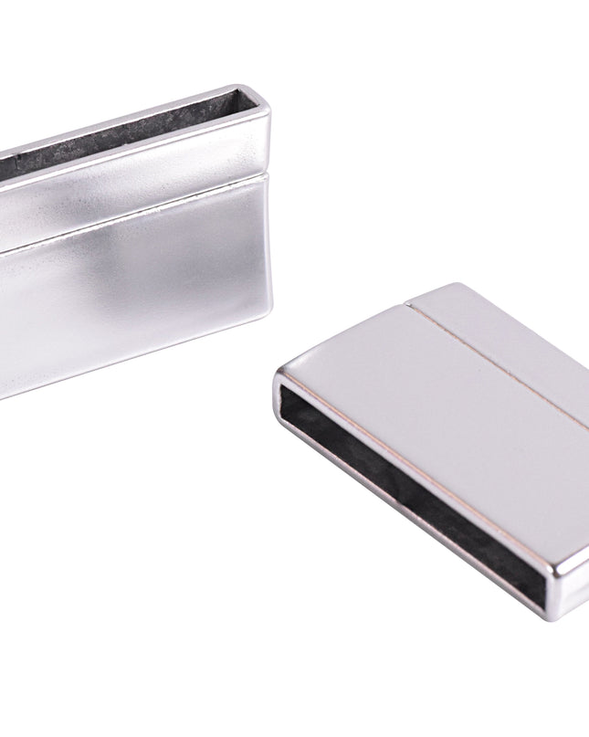 KONMAY 20 Sets 30.0x3.0mm Flat Magnetic Clasps for Jewelry, Bracelet Making