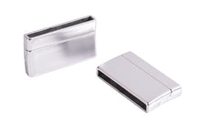 KONMAY 20 Sets 30.0x3.0mm Flat Magnetic Clasps for Jewelry, Bracelet Making
