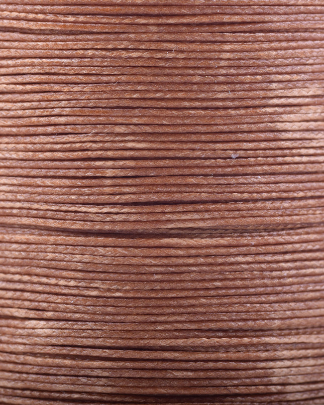 KONMAY Various Sizes and Colors of Braided Round Waxed Thread with Core for Leather Hand and Machine Sewing, Macrame, Jewelry Making