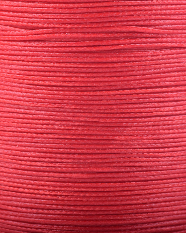 KONMAY Various Sizes and Colors of Braided Round Waxed Thread with Core for Leather Hand and Machine Sewing, Macrame, Jewelry Making