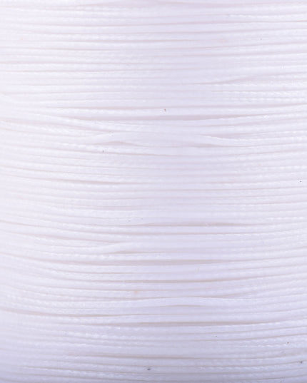 KONMAY Various Sizes and Colors of Braided Round Waxed Thread with Core for Leather Hand and Machine Sewing, Macrame, Jewelry Making