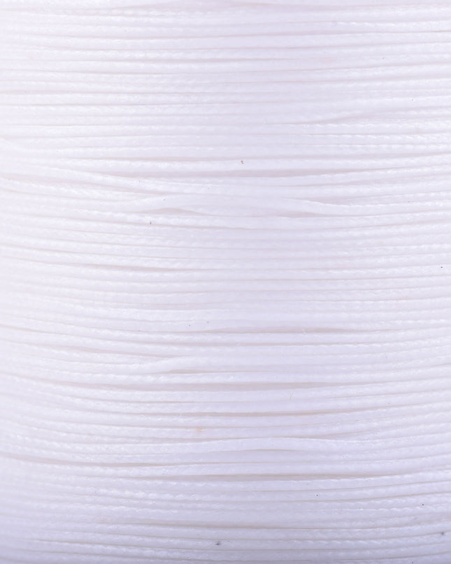 KONMAY Various Sizes and Colors of Braided Round Waxed Thread with Core for Leather Hand and Machine Sewing, Macrame, Jewelry Making