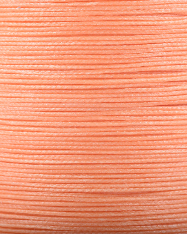 KONMAY Various Sizes and Colors of Braided Round Waxed Thread with Core for Leather Hand and Machine Sewing, Macrame, Jewelry Making