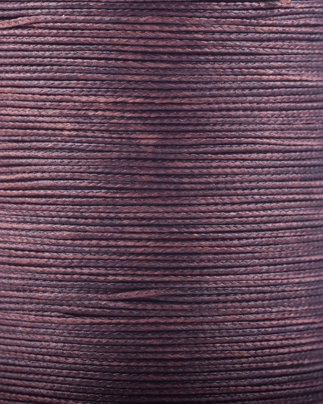 KONMAY Various Sizes and Colors of Braided Round Waxed Thread with Core for Leather Hand and Machine Sewing, Macrame, Jewelry Making