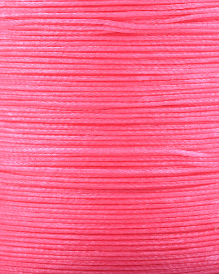 KONMAY Various Sizes and Colors of Braided Round Waxed Thread with Core for Leather Hand and Machine Sewing, Macrame, Jewelry Making