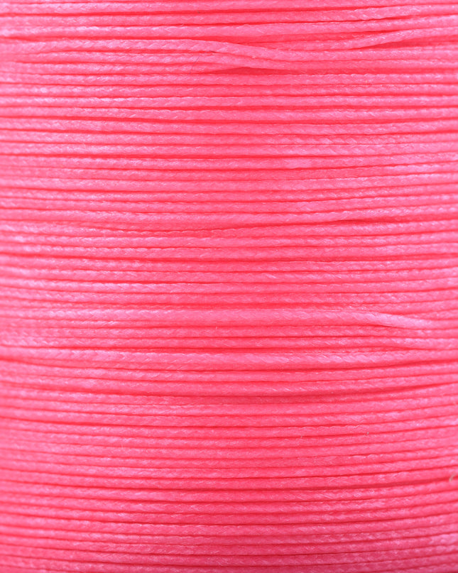 KONMAY Various Sizes and Colors of Braided Round Waxed Thread with Core for Leather Hand and Machine Sewing, Macrame, Jewelry Making