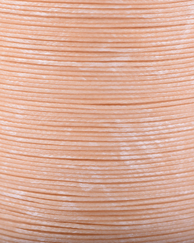 KONMAY Various Sizes and Colors of Braided Round Waxed Thread with Core for Leather Hand and Machine Sewing, Macrame, Jewelry Making
