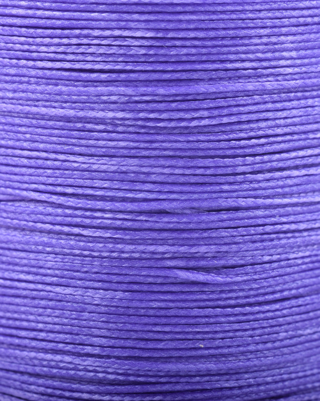 KONMAY Various Sizes and Colors of Braided Round Waxed Thread with Core for Leather Hand and Machine Sewing, Macrame, Jewelry Making