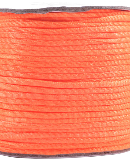 KONMAY 5 Rolls 2.0mm  Nylon Satin Silk Beading Cord, Rattail Cord, Macrame Beading String